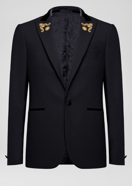 Blazer Versace Greca Embroidered Barbati | PINVQEC-95